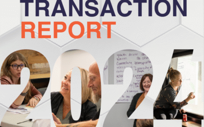 Graphic depicting imagery and words FY2024 Transaction Report