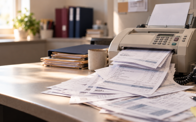 Paperwork Overflow at the Office Printer